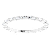 Platinum 3/8 CTW Natural Diamond Eternity Band Size 5