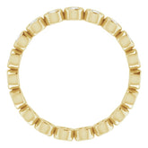 14K Yellow 3/8 CTW Natural Diamond Eternity Band Size 5