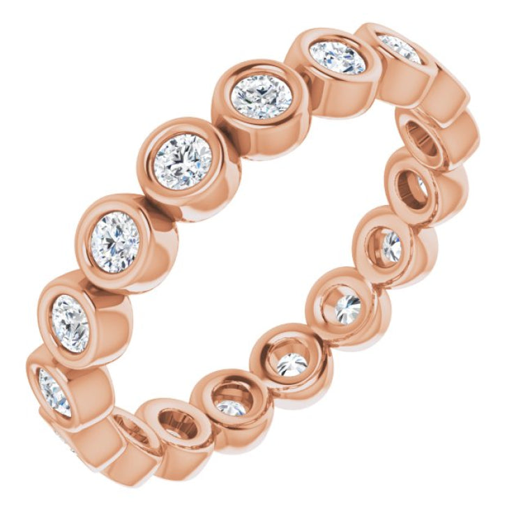 14K Rose 1/2 CTW Natural Diamond Eternity Band Size 5 14K Rose 1/2 CTW Natural Diamond Eternity Band Size 5