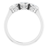 Platinum 3/4 CTW Natural Diamond Anniversary Band