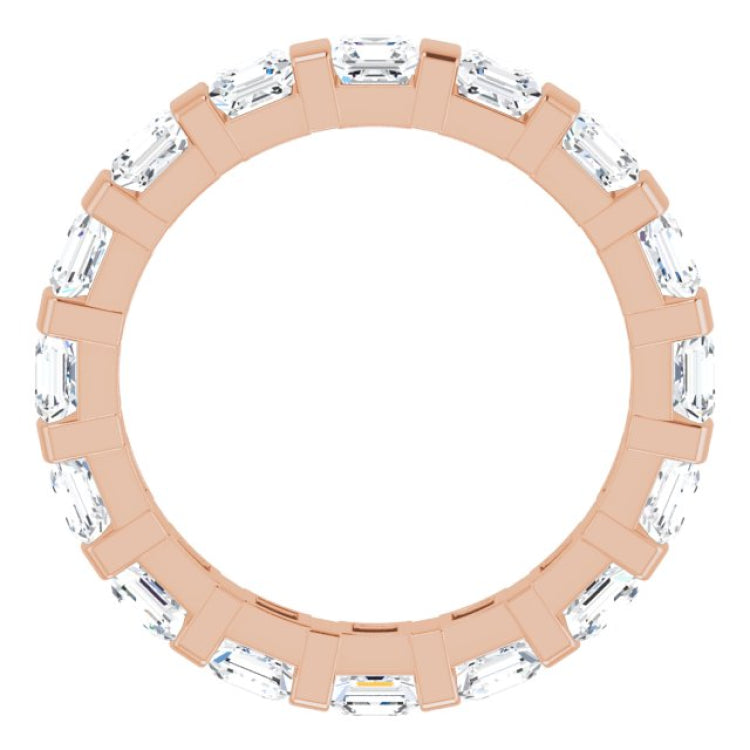 14K Rose 2 1/2 CTW Natural Diamond Eternity Band Size 6 14K Rose 2 1/2 CTW Natural Diamond Eternity Band Size 6