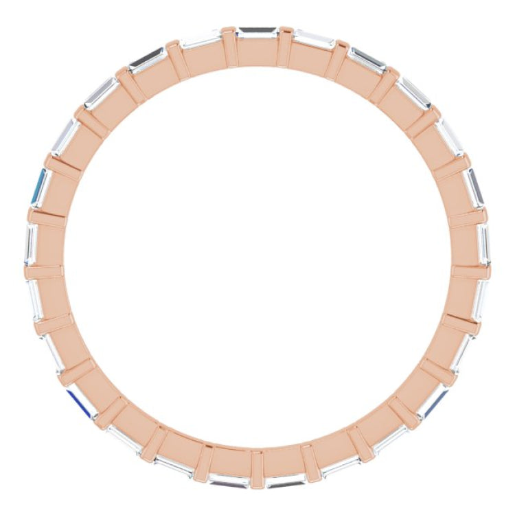 14K Rose 1/3 CTW Natural Diamond Eternity Band Size 6 14K Rose 1/3 CTW Natural Diamond Eternity Band Size 6