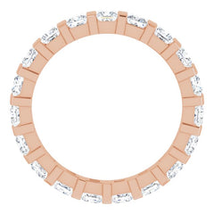 14K Rose 1 3/4 CTW Natural Diamond Eternity Band Size 6 14K Rose 1 3/4 CTW Natural Diamond Eternity Band Size 6
