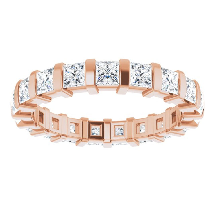 14K Rose 1 3/4 CTW Natural Diamond Eternity Band Size 6 14K Rose 1 3/4 CTW Natural Diamond Eternity Band Size 6