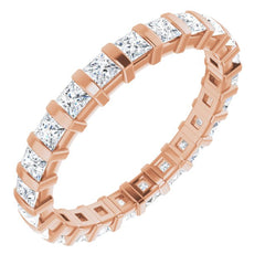 14K Rose 1 1/6 CTW Natural Diamond Eternity Band Size 6 14K Rose 1 1/6 CTW Natural Diamond Eternity Band Size 6