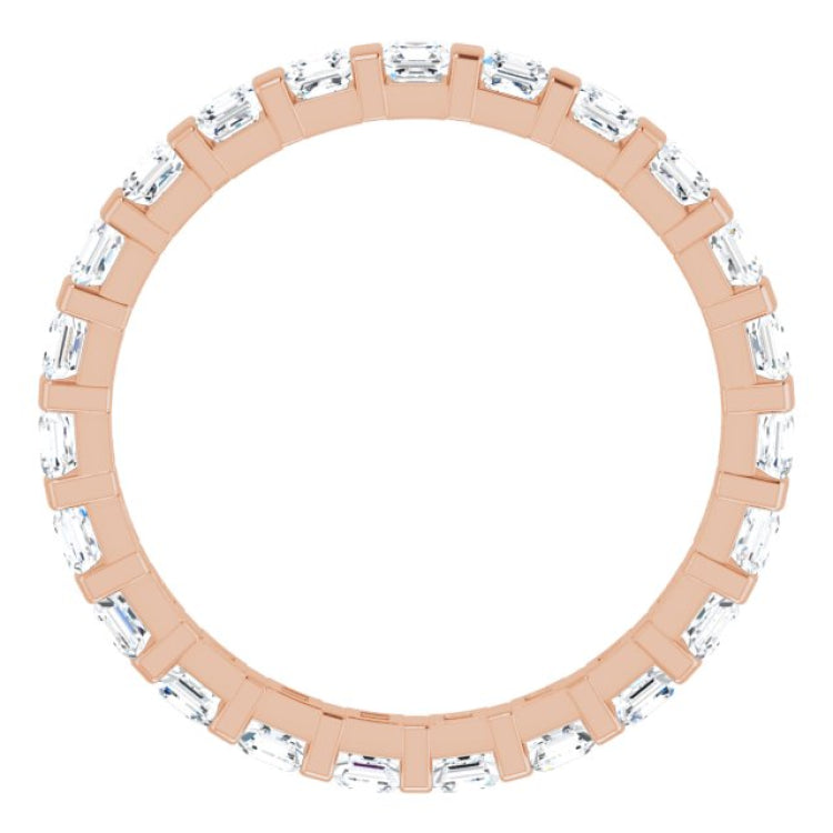14K Rose 1 1/6 CTW Natural Diamond Eternity Band Size 6 14K Rose 1 1/6 CTW Natural Diamond Eternity Band Size 6