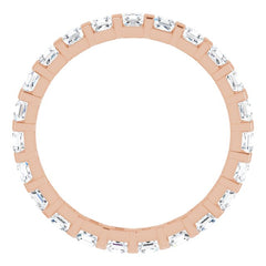 14K Rose 1 1/6 CTW Natural Diamond Eternity Band Size 6 14K Rose 1 1/6 CTW Natural Diamond Eternity Band Size 6