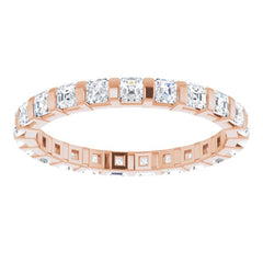 14K Rose 1 1/6 CTW Natural Diamond Eternity Band Size 6 14K Rose 1 1/6 CTW Natural Diamond Eternity Band Size 6