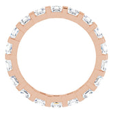 14K Rose 1 3/4 CTW Natural Diamond Eternity Band Size 6