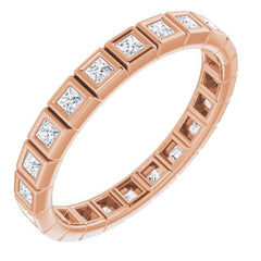 14K Rose 1/2 CTW Natural Diamond Eternity Band Size 6 14K Rose 1/2 CTW Natural Diamond Eternity Band Size 6