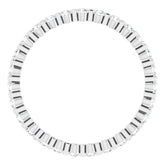 Platinum 1/2 CTW Natural Diamond Eternity Band Size 6