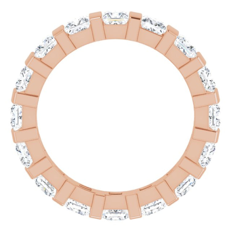 14K Rose 2 1/2 CTW Natural Diamond Eternity Band Size 6 14K Rose 2 1/2 CTW Natural Diamond Eternity Band Size 6