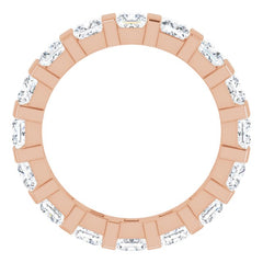 14K Rose 2 1/2 CTW Natural Diamond Eternity Band Size 6 14K Rose 2 1/2 CTW Natural Diamond Eternity Band Size 6