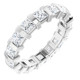 Platinum 2 1/2 CTW Natural Diamond Eternity Band Size 6