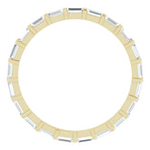 14K Yellow 3/8 CTW Natural Diamond Eternity Band Size 6