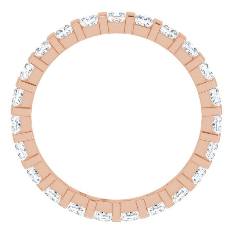 14K Rose 1 1/6 CTW Natural Diamond Eternity Band Size 6 14K Rose 1 1/6 CTW Natural Diamond Eternity Band Size 6