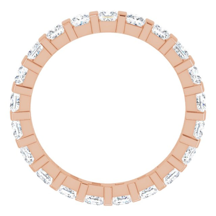 14K Rose 1 1/2 CTW Natural Diamond Eternity Band Size 6 14K Rose 1 1/2 CTW Natural Diamond Eternity Band Size 6