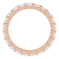 14K Rose 1 1/2 CTW Natural Diamond Eternity Band Size 6 14K Rose 1 1/2 CTW Natural Diamond Eternity Band Size 6