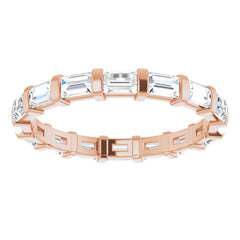 14K Rose 1 1/3 CTW Natural Diamond Eternity Band Size 6 14K Rose 1 1/3 CTW Natural Diamond Eternity Band Size 6