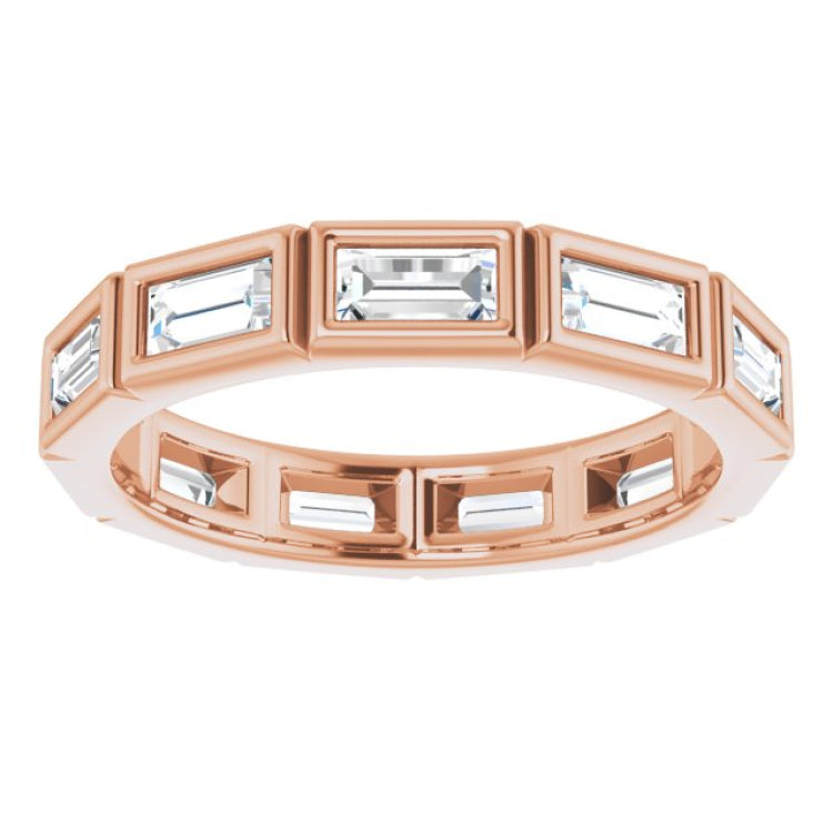 14K Rose 1 CTW Natural Diamond Eternity Band Size 6 14K Rose 1 CTW Natural Diamond Eternity Band Size 6