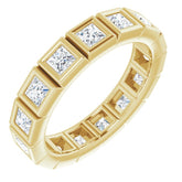 14K Yellow 1 3/8 CTW Natural Diamond Eternity Band Size 6