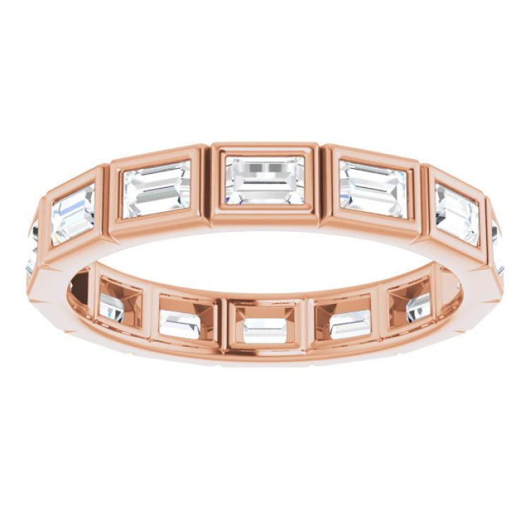 14K Rose 1 1/6 CTW Natural Diamond Eternity Band Size 6 14K Rose 1 1/6 CTW Natural Diamond Eternity Band Size 6