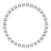 Platinum 1/2 CTW Natural Diamond Eternity Band Size 6