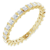 14K Yellow 7/8 CTW Natural Diamond Eternity Band Size 6