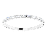 Platinum 1/3 CTW Natural Diamond Eternity Band Size 6