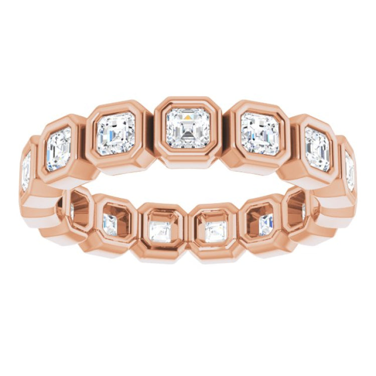 14K Rose 1 3/8 CTW Natural Diamond Eternity Band Size 6 14K Rose 1 3/8 CTW Natural Diamond Eternity Band Size 6