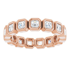 14K Rose 1 3/8 CTW Natural Diamond Eternity Band Size 6 14K Rose 1 3/8 CTW Natural Diamond Eternity Band Size 6