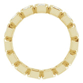 14K Yellow 1 3/8 CTW Natural Diamond Eternity Band Size 6