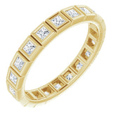 14K Yellow 5/8 CTW Natural Diamond Eternity Band Size 6