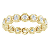 14K Yellow 3/4 CTW Natural Diamond Eternity Band Size 6
