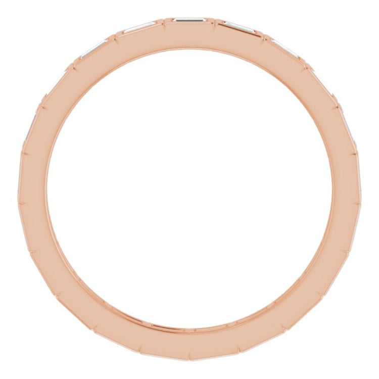 14K Rose 1/3 CTW Natural Diamond Eternity Band Size 6 14K Rose 1/3 CTW Natural Diamond Eternity Band Size 6