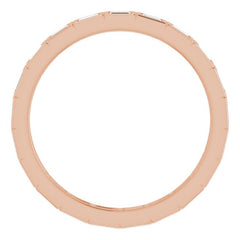 14K Rose 1/3 CTW Natural Diamond Eternity Band Size 6 14K Rose 1/3 CTW Natural Diamond Eternity Band Size 6