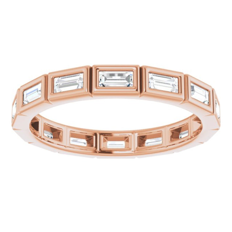 14K Rose 1/2 CTW Natural Diamond Eternity Band Size 6 14K Rose 1/2 CTW Natural Diamond Eternity Band Size 6