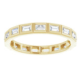 14K Yellow 1/3 CTW Natural Diamond Eternity Band Size 6