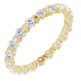 14K Yellow 1 CTW Natural Diamond Eternity Band Size 6