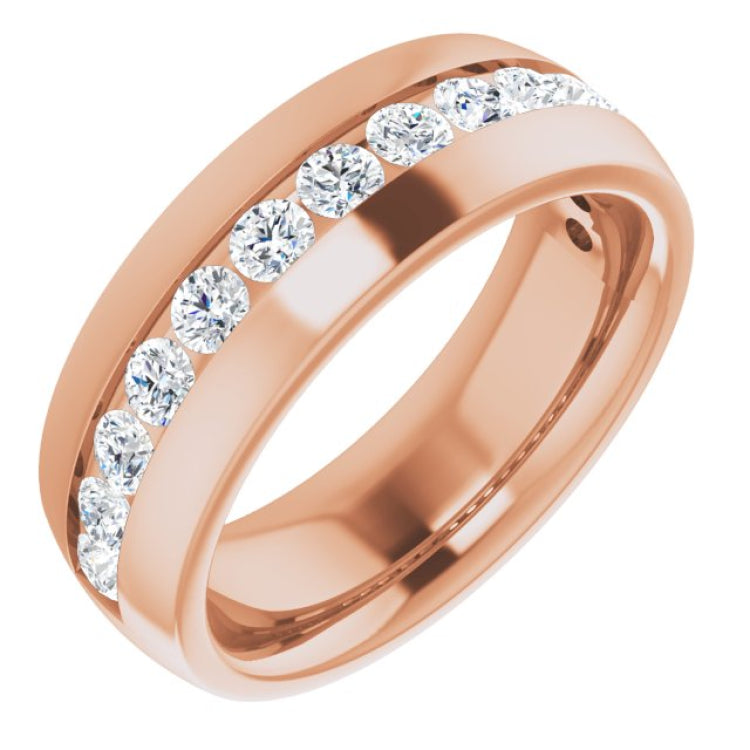 14K Rose 1 3/8 CTW Natural Diamond Band 14K Rose 1 3/8 CTW Natural Diamond Band