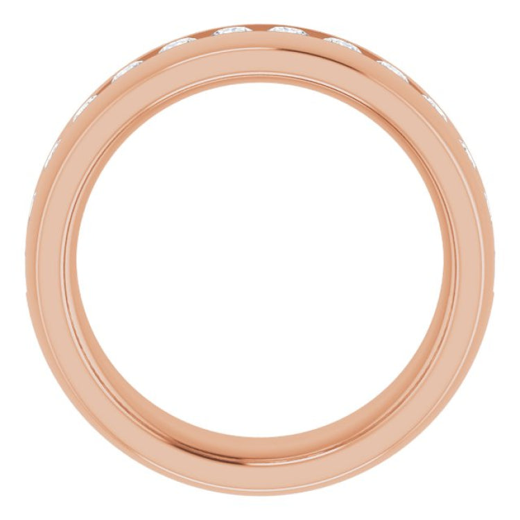 14K Rose 1 3/8 CTW Natural Diamond Band 14K Rose 1 3/8 CTW Natural Diamond Band