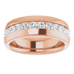 14K Rose 1 3/8 CTW Natural Diamond Band 14K Rose 1 3/8 CTW Natural Diamond Band