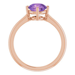 14K Rose Natural Amethyst Ring 14K Rose Natural Amethyst Ring