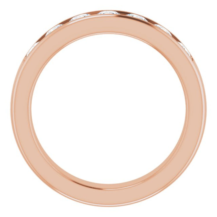 14K Rose 1 1/2 CTW Natural Diamond Band 14K Rose 1 1/2 CTW Natural Diamond Band