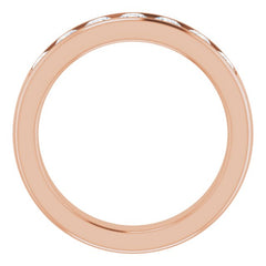 14K Rose 1 1/2 CTW Natural Diamond Band 14K Rose 1 1/2 CTW Natural Diamond Band