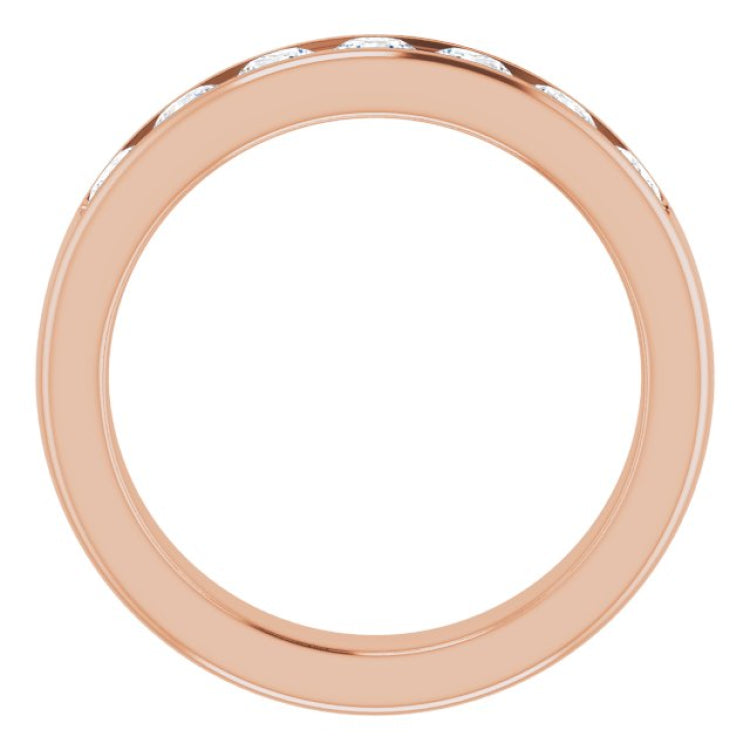14K Rose 1 1/2 CTW Natural Diamond Band 14K Rose 1 1/2 CTW Natural Diamond Band