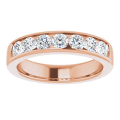 14K Rose 1 1/2 CTW Natural Diamond Band 14K Rose 1 1/2 CTW Natural Diamond Band