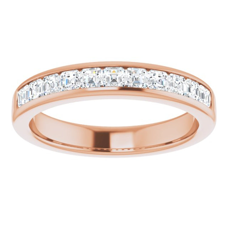 14K Rose 1 1/8 CTW Natural Diamond Band 14K Rose 1 1/8 CTW Natural Diamond Band