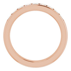 14K Rose 1 3/8 CTW Natural Diamond Band 14K Rose 1 3/8 CTW Natural Diamond Band
