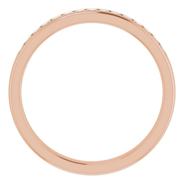 14K Rose 1/2 CTW Natural Diamond Band 14K Rose 1/2 CTW Natural Diamond Band